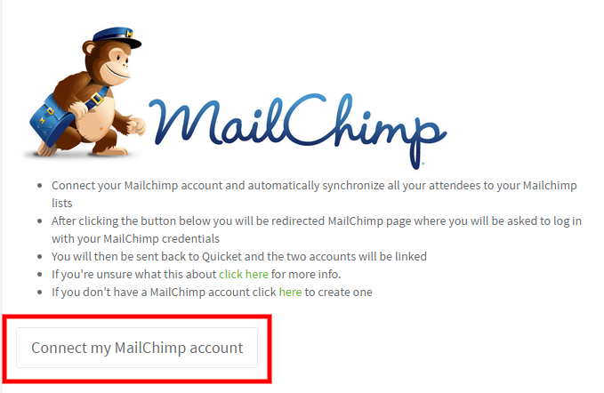 Connect your Mailchimp account